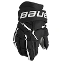 Gants de hockey Bauer Supreme MACH Black/White Intermediate 12 pouces