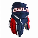 Gants de hockey Bauer Supreme MACH Navy/Red/White Senior 15 pouces