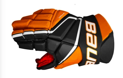 Gants de hockey Bauer Vapor 3X Black/Orange Intermediate