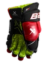 Gants de hockey Bauer Vapor 3X Black/Red Junior