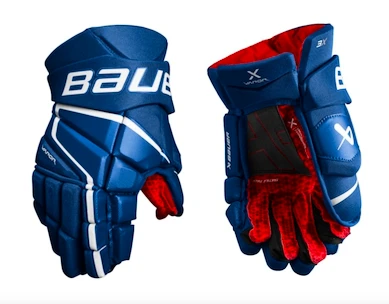 Gants de hockey Bauer Vapor 3X Blue Senior 15 pouces