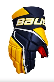 Gants de hockey Bauer Vapor 3X Navy/Gold Intermediate