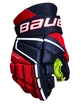 Gants de hockey Bauer Vapor 3X Navy/Red/White Junior