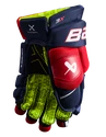 Gants de hockey Bauer Vapor 3X Navy/Red/White Junior