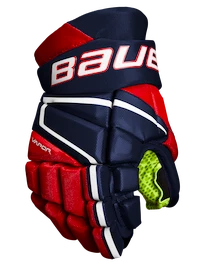 Gants de hockey Bauer Vapor 3X Navy/Red/White Junior