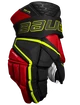 Gants de hockey Bauer Vapor Hyperlite Black/Red/Green Intermediate