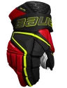 Gants de hockey Bauer Vapor Hyperlite Black/Red/Green Intermediate