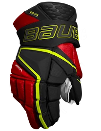 Gants de hockey Bauer Vapor Hyperlite Black/Red/Green Intermediate