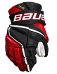 Gants de hockey Bauer Vapor Hyperlite Black/Red Junior