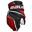 Gants de hockey Bauer Vapor Hyperlite Black/Red Senior 15 pouces