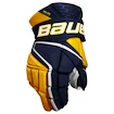 Gants de hockey Bauer Vapor Hyperlite Navy/Gold Intermediate 12 pouces