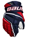 Gants de hockey Bauer Vapor Hyperlite Navy/Red/White Junior