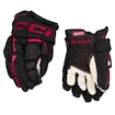 Gants de hockey CCM JetSpeed FT6 Black/Red Junior 10 pouces