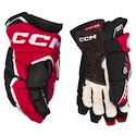 Gants de hockey CCM JetSpeed FT6 Black/Red/White Junior 10 pouces