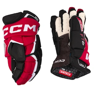 Gants de hockey CCM JetSpeed FT6 Black/Red/White Junior 10 pouces