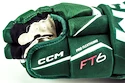 Gants de hockey CCM JetSpeed FT6 Dark Green/White Junior