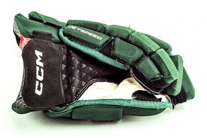 Gants de hockey CCM JetSpeed FT6 Dark Green/White Junior 11 pouces