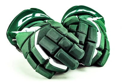 Gants de hockey CCM JetSpeed FT6 Dark Green/White Junior 11 pouces