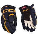 Gants de hockey CCM JetSpeed FT6 Navy/Sunflower Junior 10 pouces