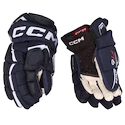 Gants de hockey CCM JetSpeed FT6 Navy/White Junior 10 pouces