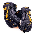 Gants de hockey CCM JetSpeed FT6 Pro Navy/Sunflower Junior 12 pouces