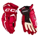 Gants de hockey CCM JetSpeed FT6 Pro Red/White Junior 11 pouces