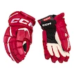 Gants de hockey CCM JetSpeed FT6 Red/White Junior 11 pouces