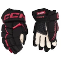 Gants de hockey CCM JetSpeed FT680 Black/Red Junior 12 pouces