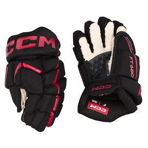 Gants de hockey CCM JetSpeed FT680 Black/Red Junior 12 pouces