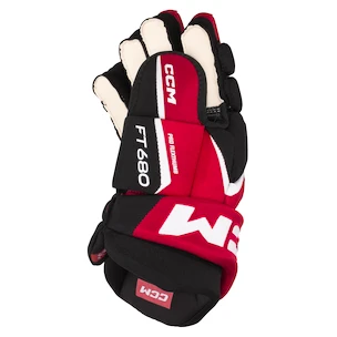 Gants de hockey CCM JetSpeed FT680 Black/Red/White Senior