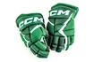 Gants de hockey CCM JetSpeed FT680 Dark Green/White Junior 11 pouces