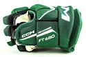 Gants de hockey CCM JetSpeed FT680 Dark Green/White Junior