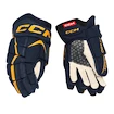 Gants de hockey CCM JetSpeed FT680 Navy/Sunflower Junior 11 pouces