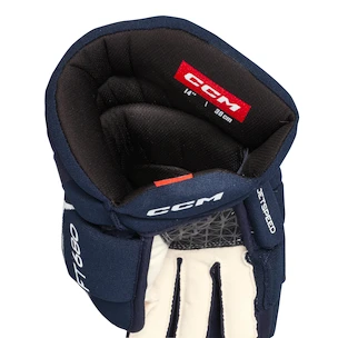 Gants de hockey CCM JetSpeed FT680 Navy/White Junior