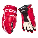 Gants de hockey CCM JetSpeed FTWomen Red/White Senior