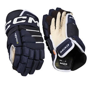 Gants de hockey CCM Tacks 4 ROLL PRO 3 Navy Senior 13 pouces