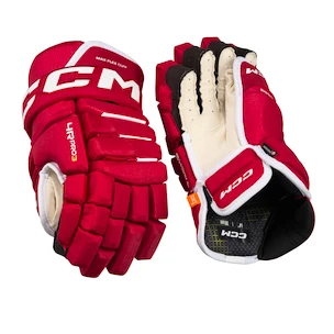 Gants de hockey CCM Tacks 4 ROLL PRO 3 Red Senior