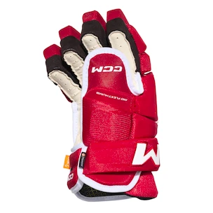 Gants de hockey CCM Tacks 4 ROLL PRO 3 Red Senior