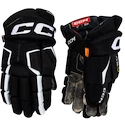 Gants de hockey CCM Tacks AS-V Black/White Junior 10 pouces