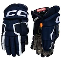 Gants de hockey CCM Tacks AS-V Navy/White Junior 10 pouces