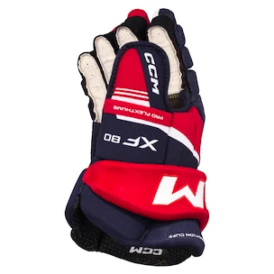 Gants de hockey CCM Tacks XF 80 Navy/Red/White Senior