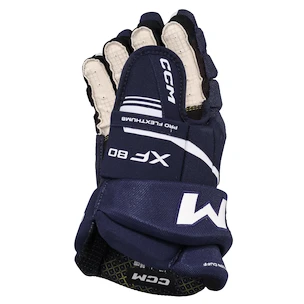 Gants de hockey CCM Tacks XF 80 Navy/White Senior