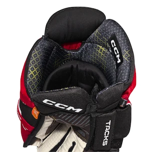 Gants de hockey CCM Tacks XF Black/Red/White Junior