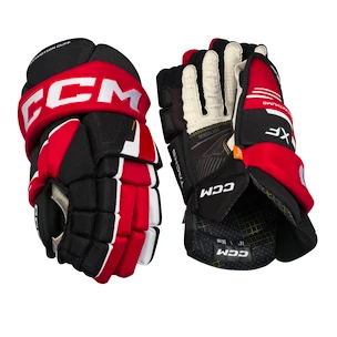 Gants de hockey CCM Tacks XF Black/Red/White Senior