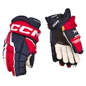 Gants de hockey CCM Tacks XF Navy/Red/White Junior 12 pouces