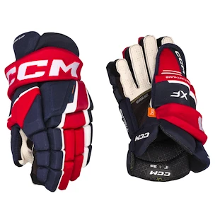 Gants de hockey CCM Tacks XF Navy/Red/White Junior 12 pouces