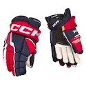 Gants de hockey CCM Tacks XF Navy/Red/White Senior 14 pouces