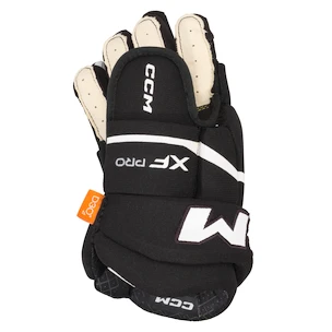 Gants de hockey CCM Tacks XF PRO Black/White Youth 8 pouces