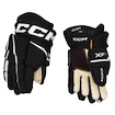 Gants de hockey CCM Tacks XF PRO Black/White Youth 8 pouces