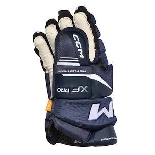 Gants de hockey CCM Tacks XF PRO Navy/White Senior